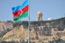 Baku - azerbajdžanská vlajka nad mestom