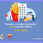 Kúpou hranolčekov v McDonald's zákazníci prispeli na dobrú vec